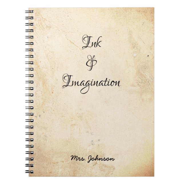 Caderno Espiral Notebook Russo Ink & Imagination (Frente)