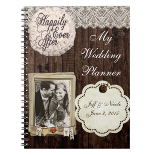 Caderno Espiral Notebook Rustic Country Wedding Planner