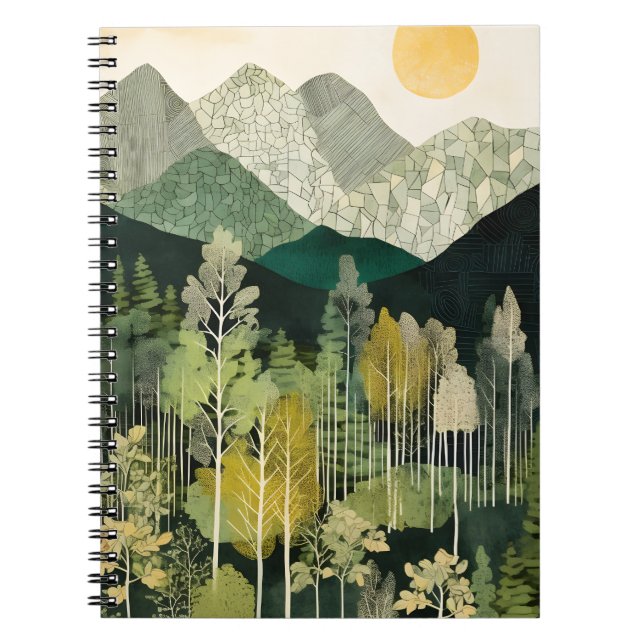 Caderno Espiral Notebook Rustic Mountain (Frente)