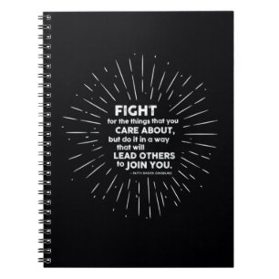 Caderno Espiral Notebook Ruth Bader Ginsburg RBG Fight