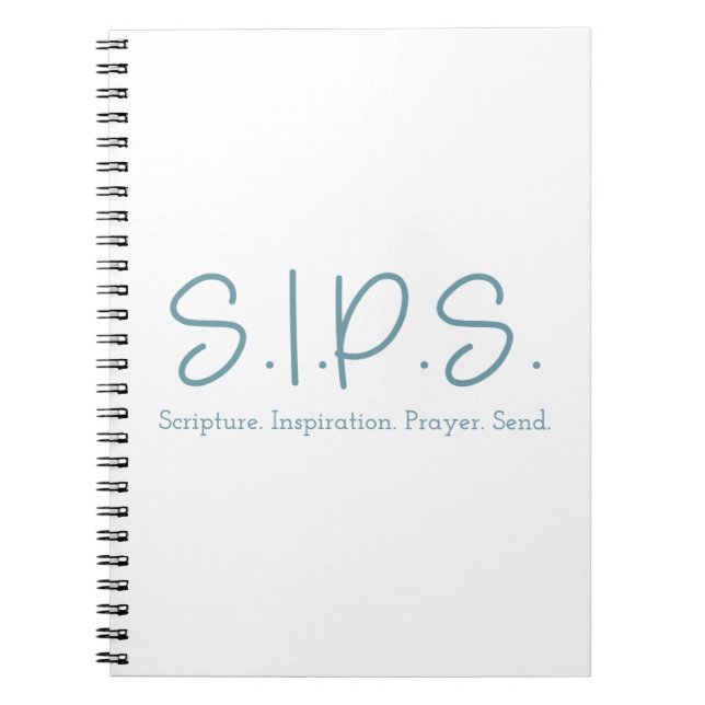 Caderno Espiral Notebook S.I.P.S. - Azul (Frente)