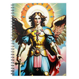 Caderno Espiral Notebook Santo Michael
