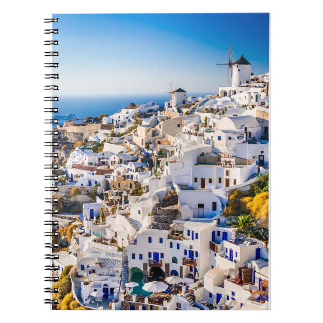 Caderno Espiral Notebook Santorini (Frente)