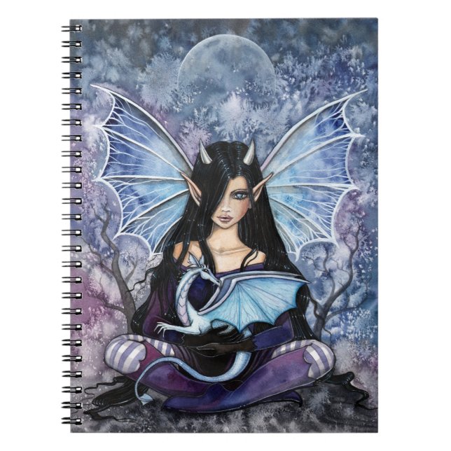 Caderno Espiral Notebook Sapphire Dragon Fairy (Frente)