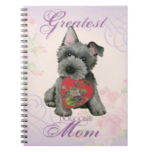 Caderno Espiral Notebook Scottish Terrier Heart