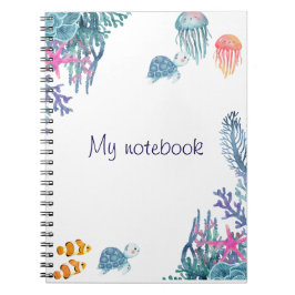Caderno Espiral Notebook Sea Breeze - Diário bonito para o oceano