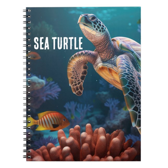 Caderno Espiral Notebook Sea Turtle Spiral (Frente)