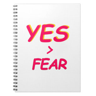 Caderno Espiral Notebook sem medo