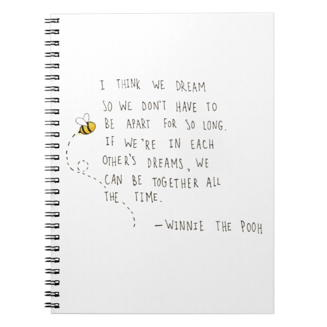 Caderno Espiral Notebook Sentimental Winnie-the-Pooh (Frente)