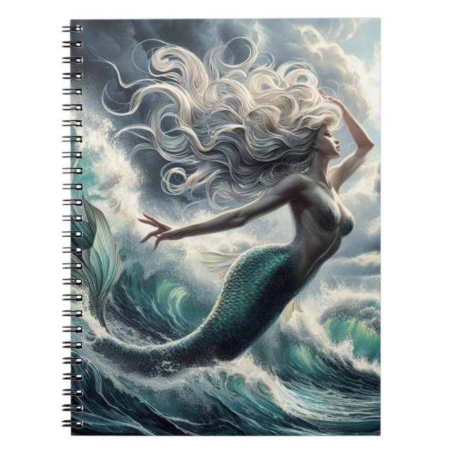 Caderno Espiral Notebook Sereia Encantador (Frente)