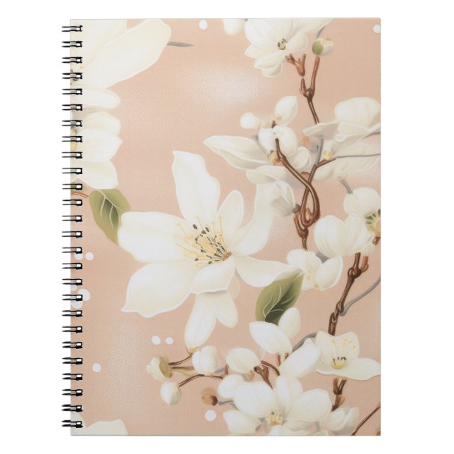 Caderno Espiral Notebook Serene Blossom (Frente)