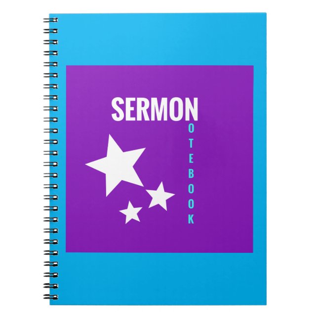 Caderno Espiral Notebook Sermon Simples Para Escrever (Frente)