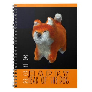 Caderno Espiral Notebook Shiba Puppy 3D Digital Art Ano 2018