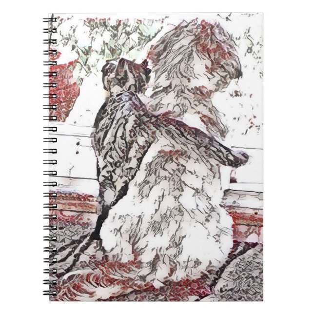 Caderno Espiral Notebook Shih Tzu Puppy e Kitten (Frente)