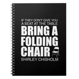 Caderno Espiral Notebook Shirley Chisholm