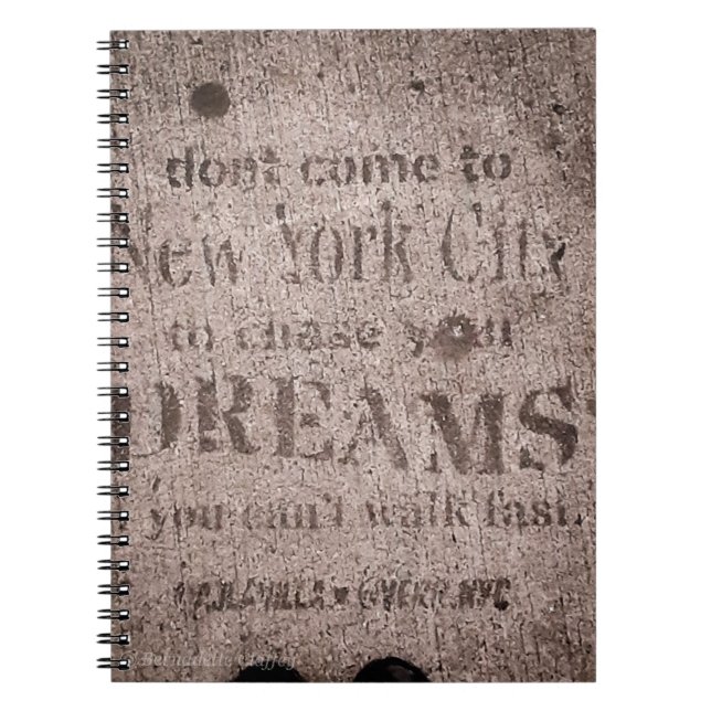 Caderno Espiral Notebook "Sidewalk Dreams" (Frente)