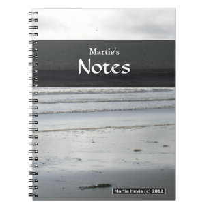 Caderno Espiral Notebook Silver Beach