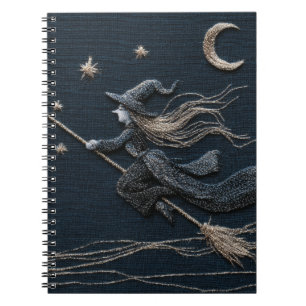 Caderno Espiral Notebook Silver Witch Moonlit Sky