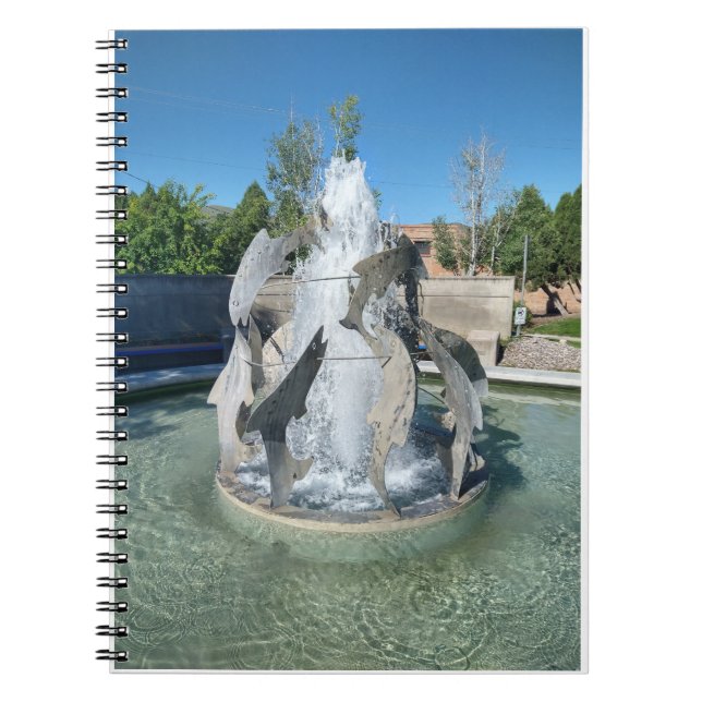 Caderno Espiral Notebook Simot Square Fountain Photo Spiral (Frente)