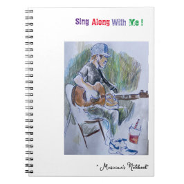 Caderno Espiral Notebook "Sing Along"