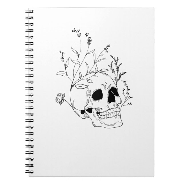 Caderno Espiral Notebook Skull (Frente)