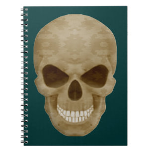 Caderno Espiral Notebook Skull da Camouflage