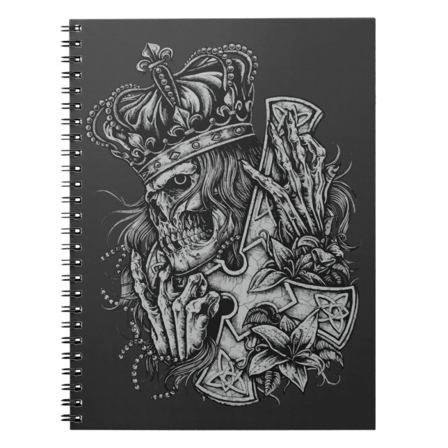 Caderno Espiral Notebook Skull KingSpiral Photo (Frente)