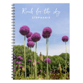 Caderno Espiral Notebook Sky Purple Alliums