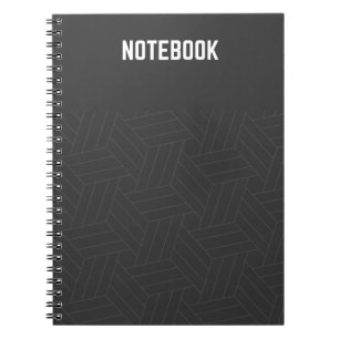 Caderno Espiral Notebook Sleek Black Elegance Spirance