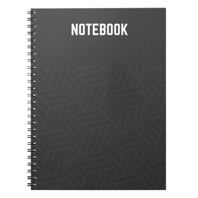 Caderno Espiral Notebook Sleek Black Elegance Spirance (Frente)
