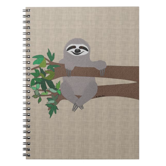 Caderno Espiral Notebook Sloth Spiral (Frente)