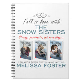 Caderno Espiral Notebook Snow Sisters de 6,5" x 8,75"