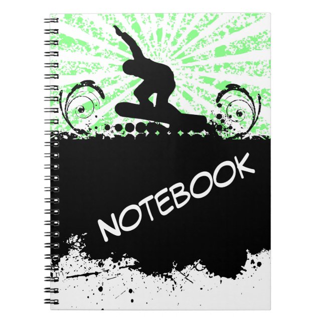 Caderno Espiral Notebook Snowboard (Frente)