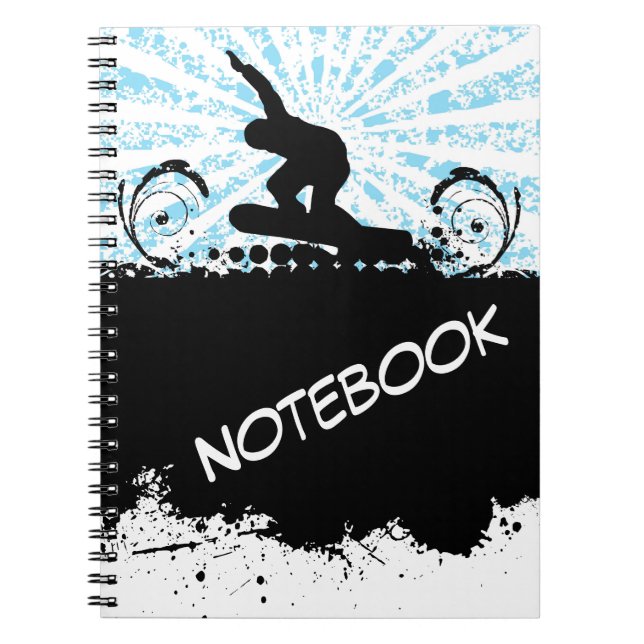 Caderno Espiral Notebook Snowboard (Frente)