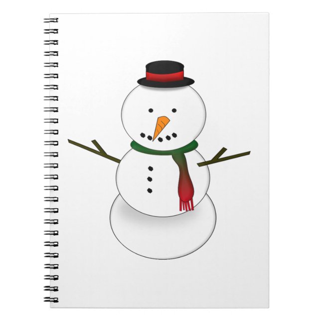 Caderno Espiral Notebook Snowman (Frente)
