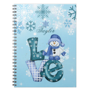 Caderno Espiral Notebook Snowman Spiral