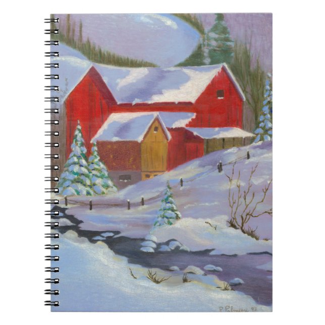 Caderno Espiral Notebook Snowy Winter Day (Frente)