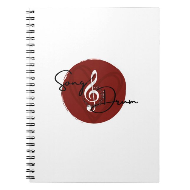 Caderno Espiral Notebook Song_Drum Aether Spiral (Frente)