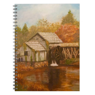 Caderno Espiral Notebook Soothing Nostalgic Old Mill