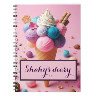 Caderno Espiral notebook sorvete esquisito
