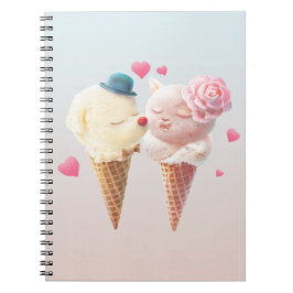 Caderno Espiral Notebook Sorvete Love