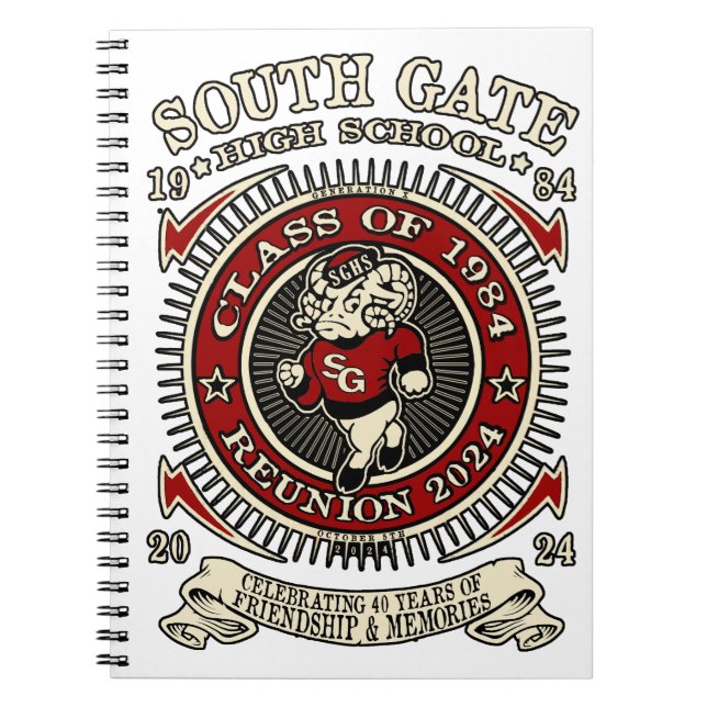 Caderno Espiral Notebook South Gate Segundo grau Ramsey (Frente)