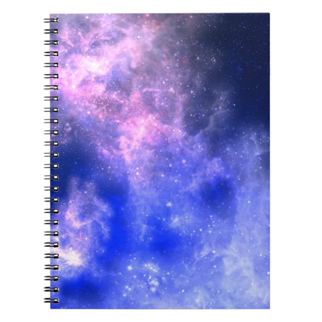 Caderno Espiral Notebook Space Galaxy Impressão (Frente)
