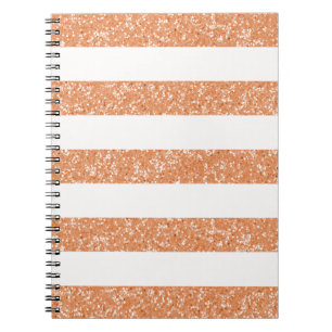 Caderno Espiral Notebook Sparkle Glitter Look Strips