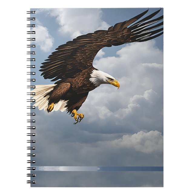 Caderno Espiral Notebook Spiral com águia (Frente)