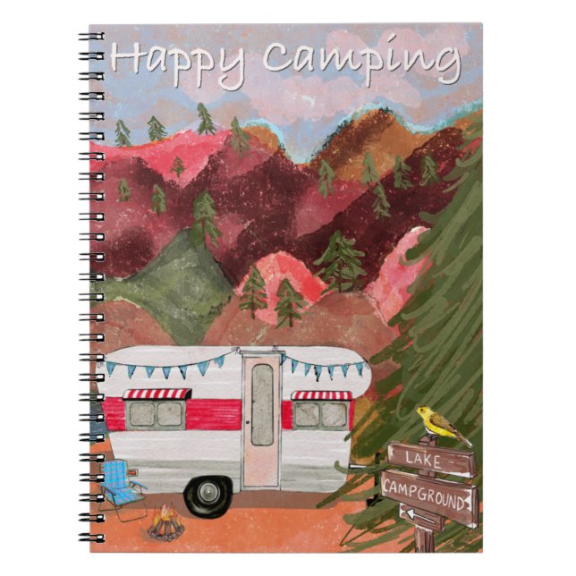 Caderno Espiral Notebook Spiral de Campanha Feliz (Frente)