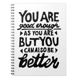 Caderno Espiral Notebook Spiral Lino Impressão de Cotação Motivaci