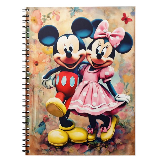 Caderno Espiral Notebook Spiral - Minnie and Mickey (Frente)