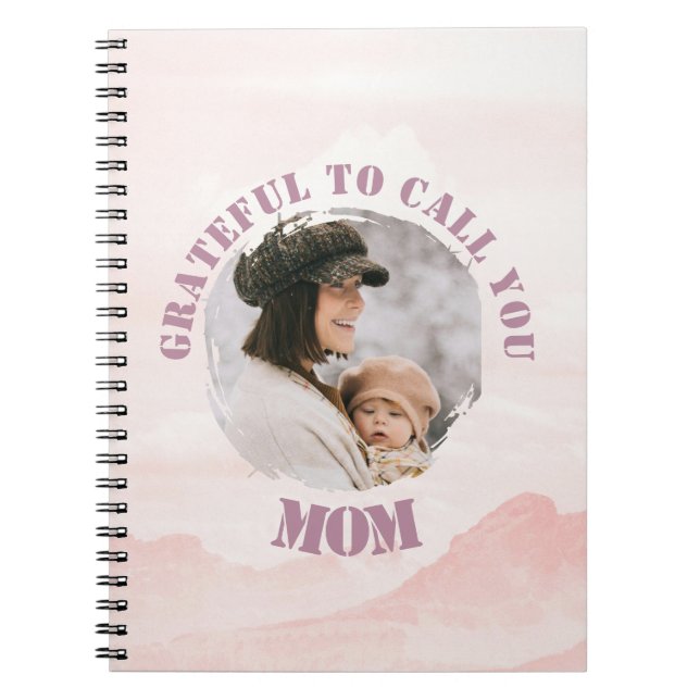 Caderno Espiral Notebook Spiral Pink Personalizado para Mamãe (Frente)