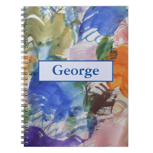 Caderno Espiral Notebook Splash Color Abstrato Spiral